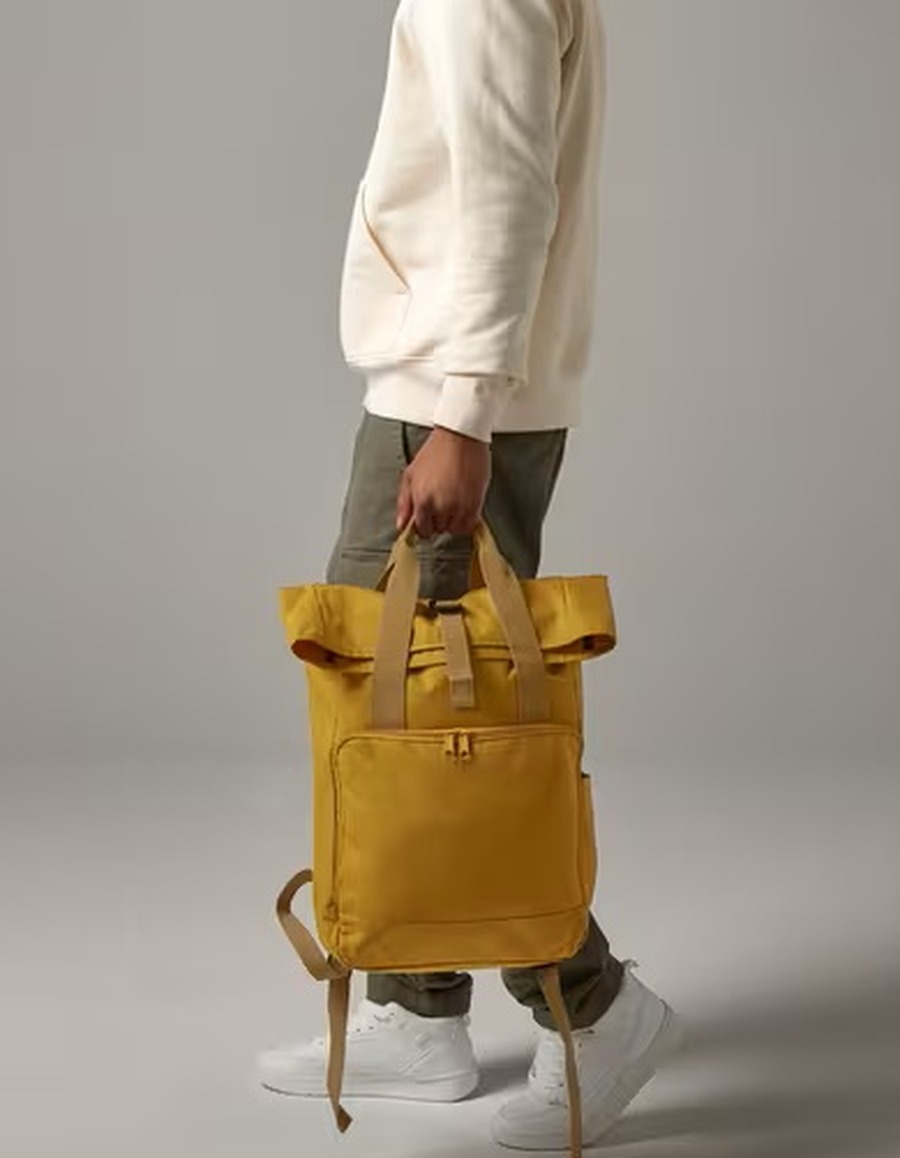 BagBase Recycled Twin Handle Roll-Top tietokonereppu BagBase Recycled Twin Handle Roll-Top tietokonereppu