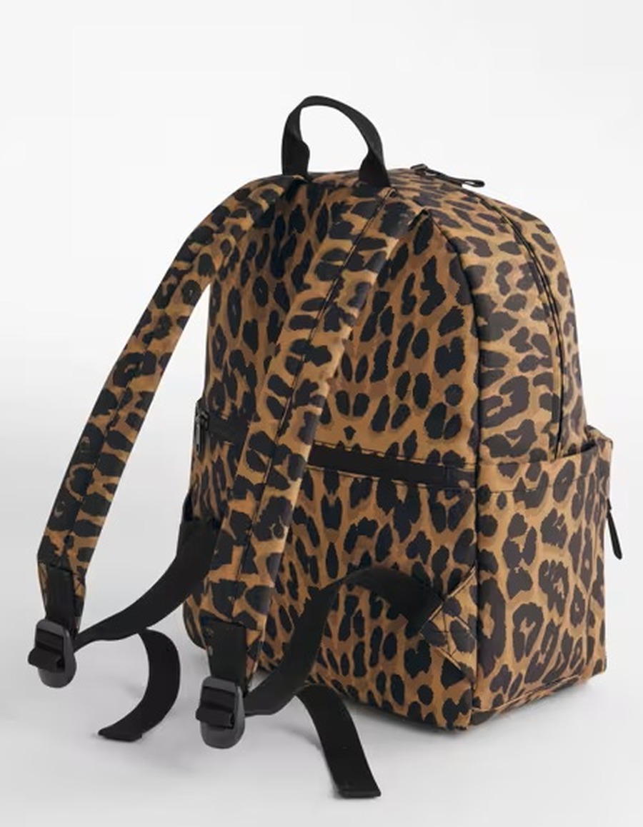 BagBase Leopard Print Mini Backpack