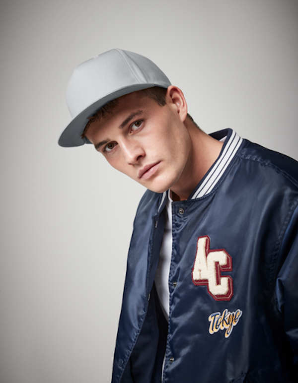 Beechfield5 Panelin Snapback Rapper Cap