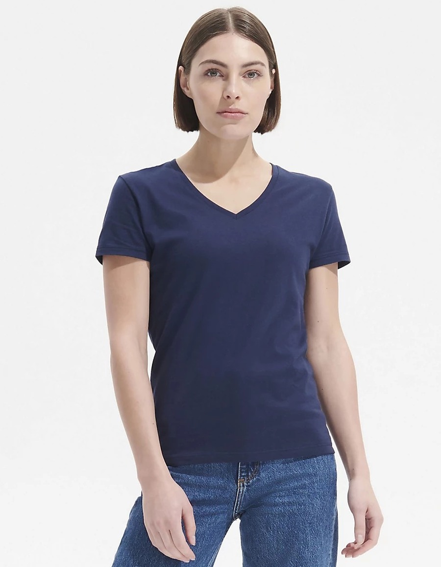 SOL´SNaisten Imperial V-Kaulus T-Paita