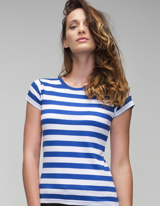 Mantis Naisten Stripy T-Paita